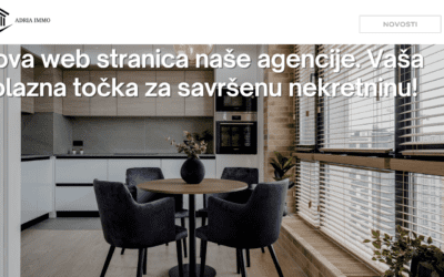 Nova web stranica naše agencije. Vaša polazna točka za savršenu nekretninu!